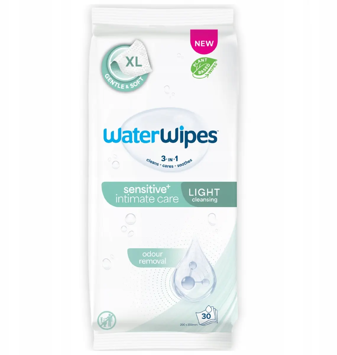 WaterWipes Sensitive Intimate Care Light Cleaning