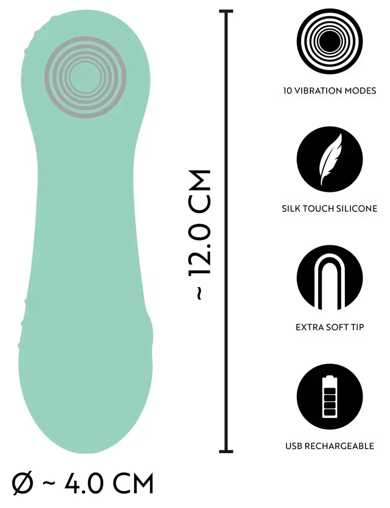 Cuties Soft Green Mini Vibrator Photo 8