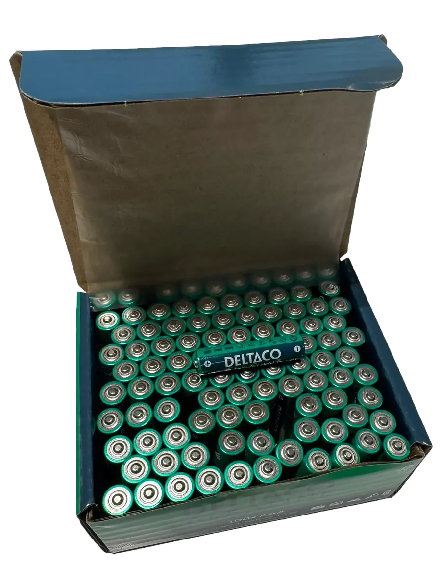 AAA LR03 Alkaline Battery DELTACO 100-pack Photo 3