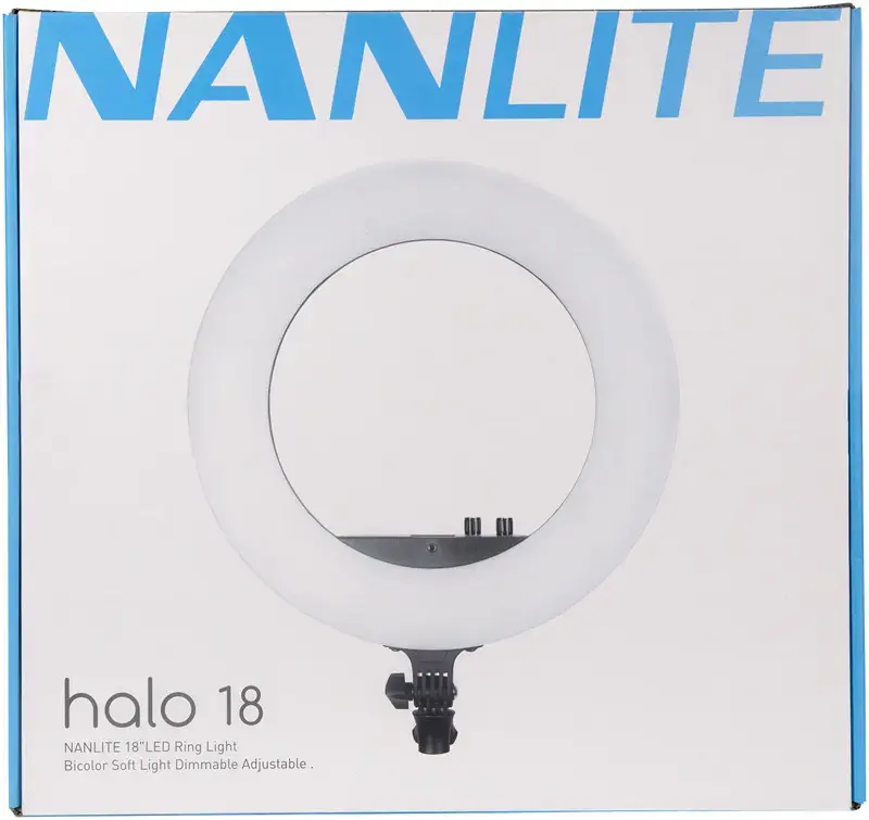Nanlite Halo18 LED gredzenveida gaisma Bi-Color Photo 13