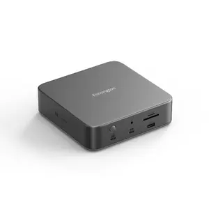 Kensington SD5010T5 EQ Thunderbolt 5 Triple 4K Docking Station with 140 W USB Power Delivery, 2.5G Ethernet, SD Card Reader, and Space Gray Finish