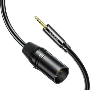 Аудиокабель ORICO AXKF 3.5 мм мини-джек на XLR гнездо 5 метров черный