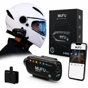 MUFU V40S Motorcycle Dash Camera 2K Front and Rear with Accessories