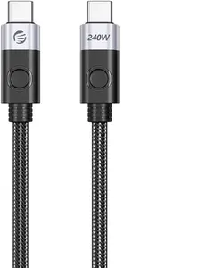 ORICO CC240 USB-C to USB-C Cable USB4 40 Gbps 240W 8K 60Hz 0.5m Black