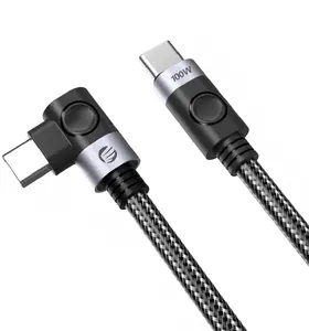 ORICO C2CW USB-C uz USB-C kabelis leņķa Power Delivery 100W 480 Mbps 1m melns