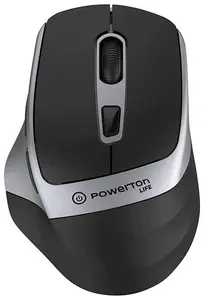 Powerton LIFE FLIXO bezvadu pele, melna un sudraba, 1600 DPI