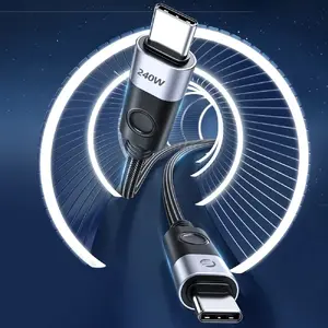 ORICO CC240 USB-C uz USB-C kabelis, Power Delivery 240 W, 480 Mb/s, 1.5 m, melns