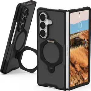 URBAN ARMOR Mouve XTE 360 aizsargvāciņš ar statīvu un magnētisko moduli Samsung Galaxy Z Fold8 Ultra ierīcei, pelēks un melns