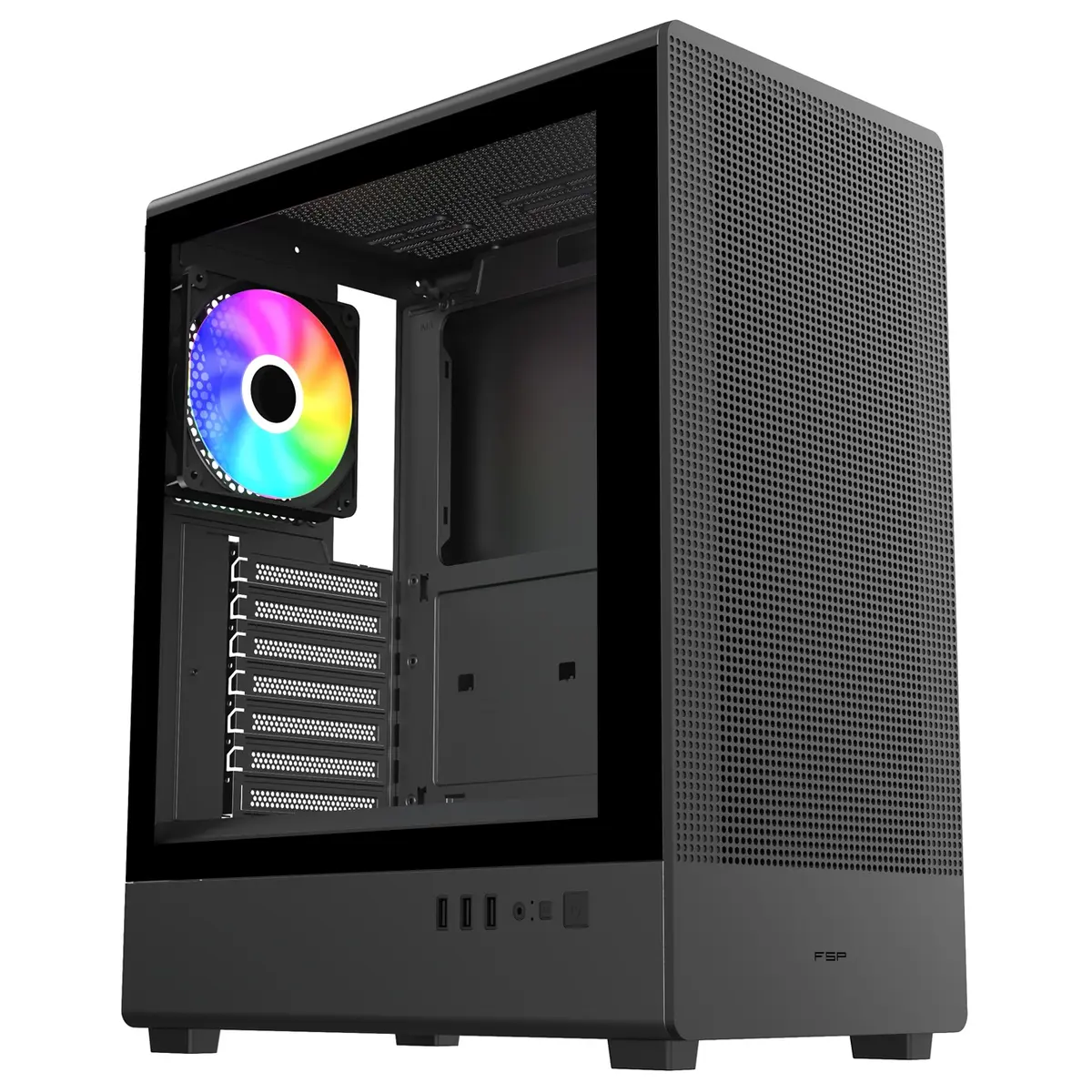 FSP M221-BA Midi Tower Datora korpuss Melns Photo 4