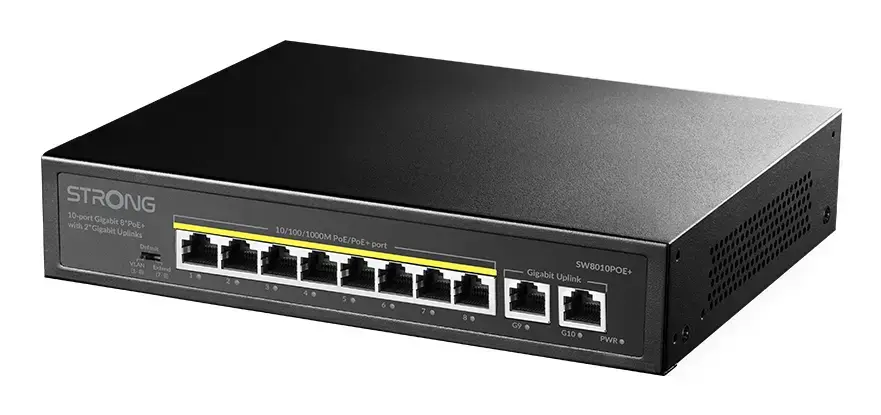 Сетевой коммутатор Strong SW8010POE+ Gigabit Ethernet Photo 5