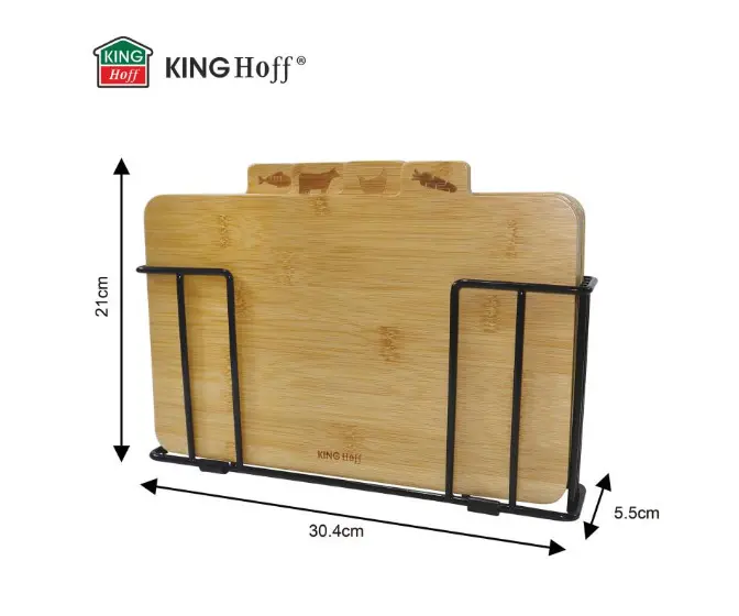 KingHoff KH-2010 Bamboo Cutting Board Set Photo 4