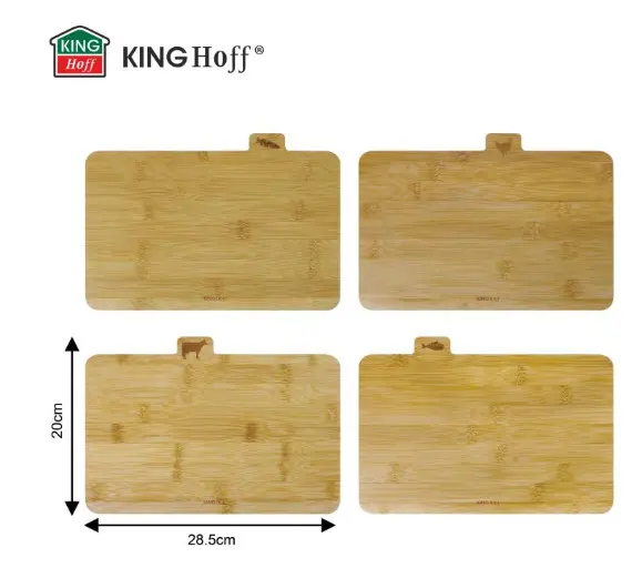 KingHoff KH-2010 Bamboo Cutting Board Set Photo 5