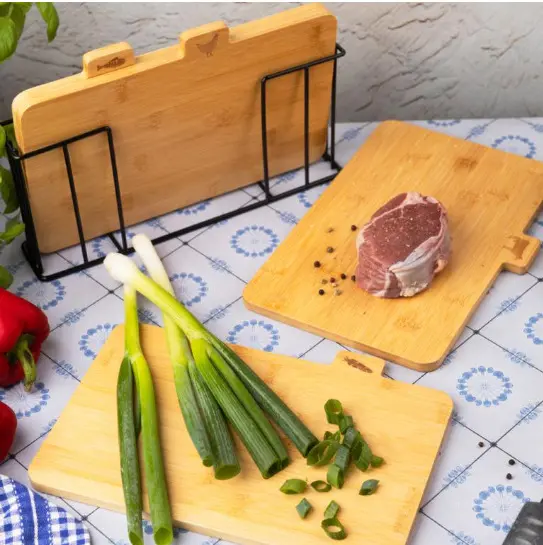 KingHoff KH-2010 Bamboo Cutting Board Set Photo 6