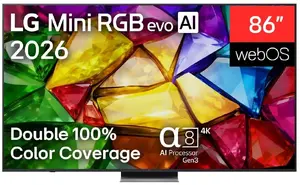 LG 86MRGB87B3B 86-inch 4K UHD QNED Mini RGB Smart TV WebOS Dolby Vision HDR10 HLG DVB-T2/C/S2