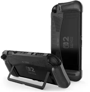 Защитный чехол Tech-Protect TPUCarbon для Nintendo Switch 2 черный