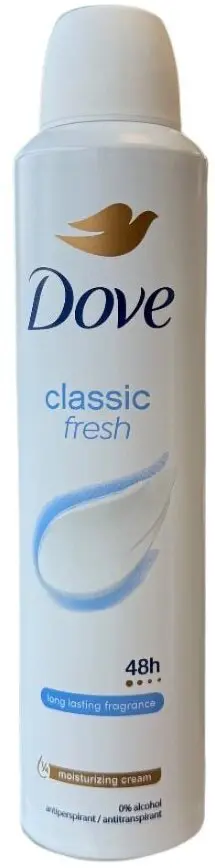 Sieviešu antiperspirants dezodorants sprejs Dove Classic