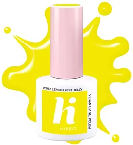 HI HYBRID Hi Lakier 392 Lemon Zest Jelly Gēla nagu laka