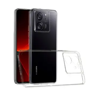Прозрачный чехол Toptel для Xiaomi 13T и 13T Pro гибридный из ТПУ и акрила