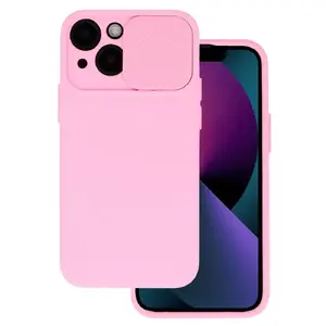 Чехол для смартфона Toptel Camshield Soft для Samsung Galaxy A55 5G светло-розовый гибкий TPU со шторкой камеры