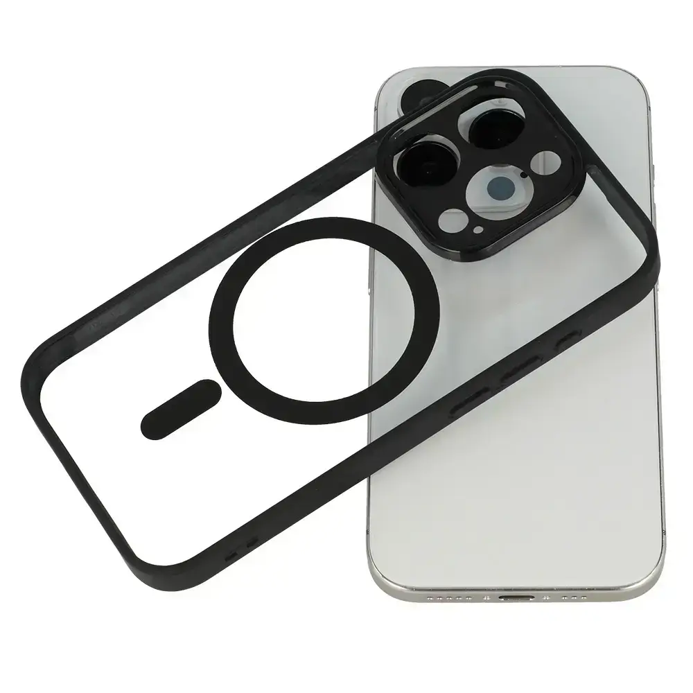 Toptel Acrylic Color Case for iPhone 16 Pro Black Photo 4