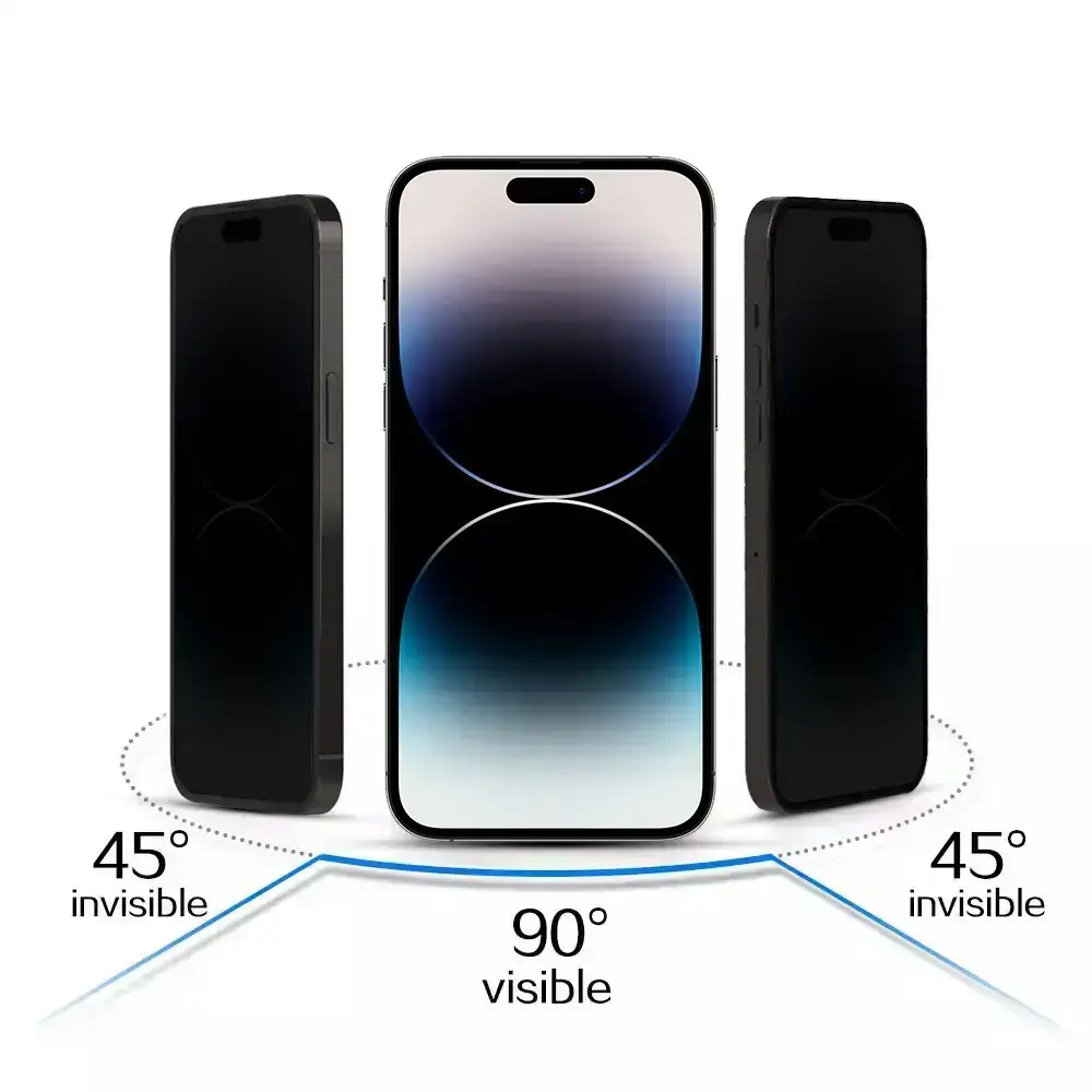 Toptel Privacy Glass для iPhone 17 Black Photo 3