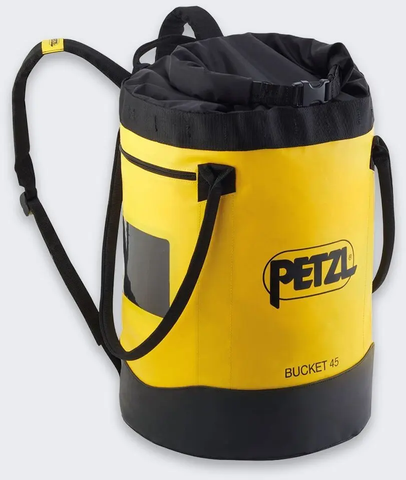 Pellucci Petzl Bucket 45 melni dzeltena