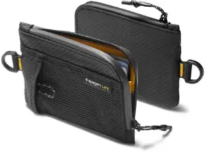 Spigen LF300 Mīksts RFID Karšu Turētājs Melns