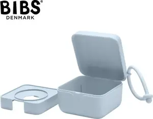 Bibs Mānekļu kastīte Pacifier Box Baby Blue 2-in-1 sterilizācijai un uzglabāšanai
