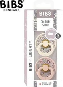 Māneklis Bibs Liberty Colour Eloise Blush Izmērs M Dabīga Hevea gumija 2 gab.