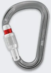 Petzl Attache ScrewLock Carabiner M038AA01 Gray