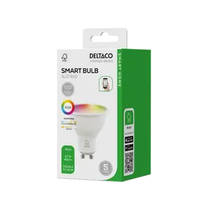 DELTACO SMART HOME SH-LGU10RGB02 LED bulb GU10 RGB WiFi 4.7W