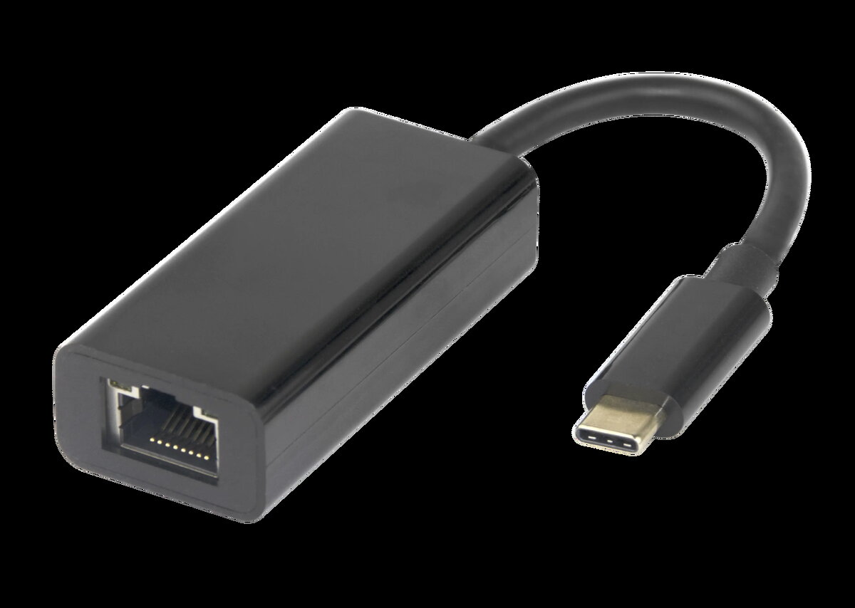 DELTACO USBC-GIGA-MAPT USB-C Gigabit tīkla adapteris