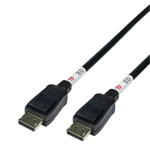 DisplayPort cable DELTACO DP80-1005 DisplayPort 2.1 8K DP80 0.5m black