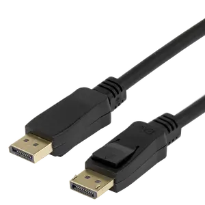 DELTACO DP-1010D-FLEX DisplayPort 1.4 Flex Cable, 1 meter, black