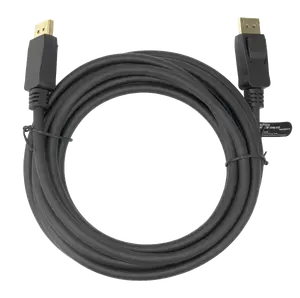 DELTACO DisplayPort 1.4 Flex Cable, 4 Meters, Black, DP-1040D-FLEX