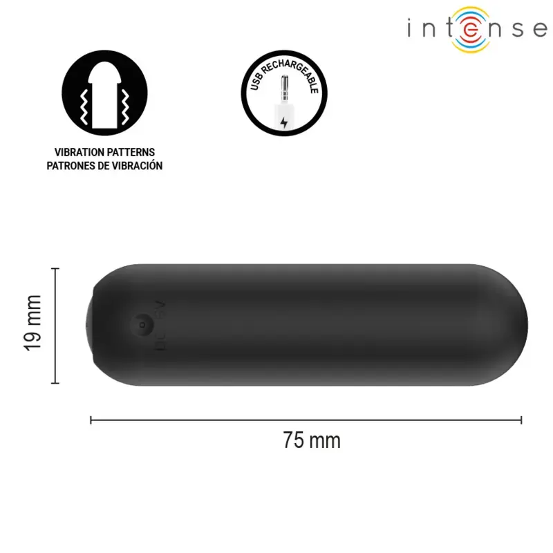 INTENSE Judy Vibrating Bullet with Remote Control Black Photo 4
