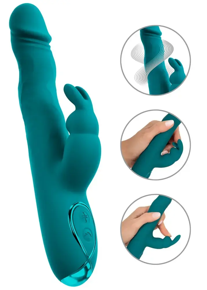 Sweet Smile Rabbit Vibrator Wiggling Photo 2