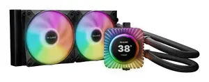 bequiet! Light Loop IO LCD 240mm Black Liquid CPU Cooler BW034 with ARGB Lighting and Integrated Pump Design