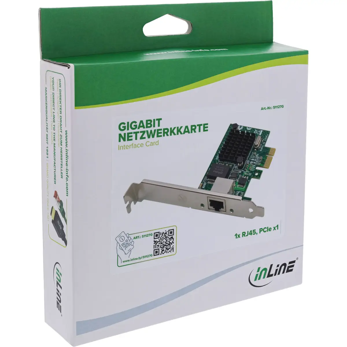 InLine 51127G Gigabit PCIe tīkla karte Photo 5