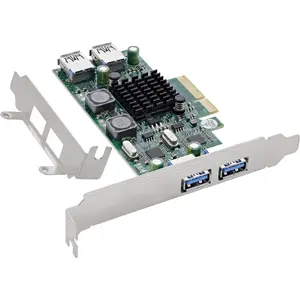 InLine 76619M PCI to USB 3.2 Gen 1 Internal and External Interface Card with 4 Ports