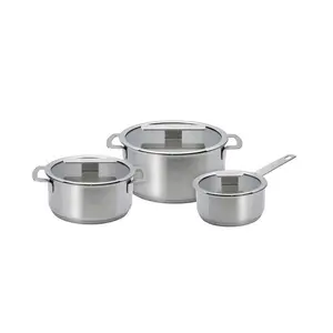 Electrolux E9HOPS Boiling Set 3-Piece Stainless Steel with 1.4 L Saucepan