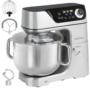 Kneading Machine Proficook PCKM1338 with 2000 W Motor, 11-Liter Stainless Steel Bowl, 12 Speed Levels and Touch Control Display