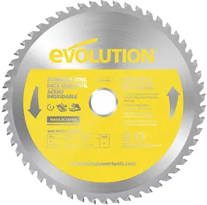 Evolution TCT carbide saw blade for stainless steel, 210 mm, 54 teeth, for circular saws