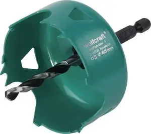 Wolfcraft Carbon Steel Hole Saw 25 mm with Arbor