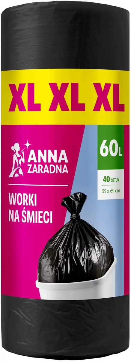 Anna Zaradna XL Melni atkritumu maisi