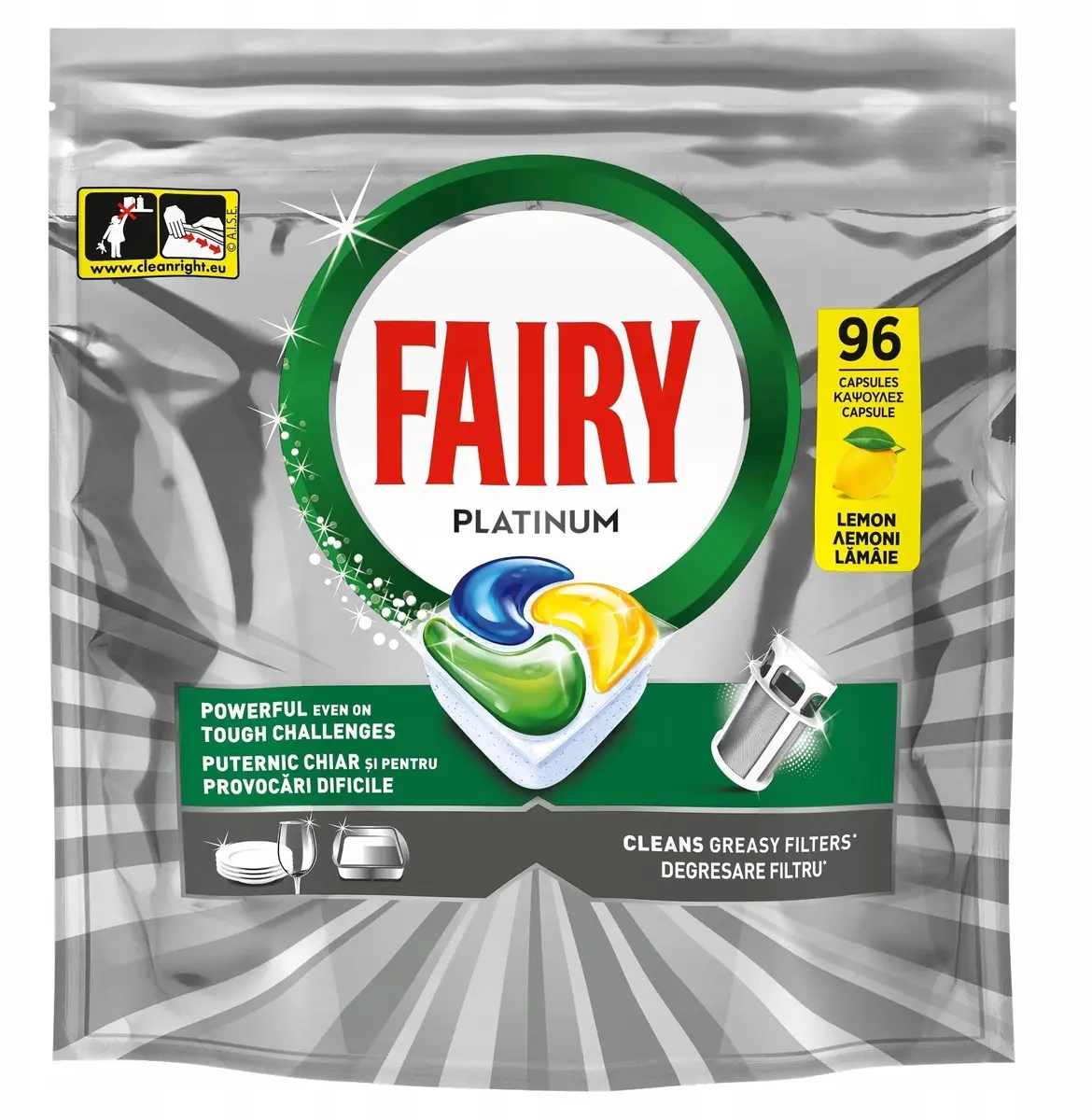 Trauku mazgājamās mašīnas kapsulas Fairy Professional