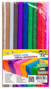 Gimboo Bibuła marszczona Crepe Paper Roll 25x200 cm Assorted Colors