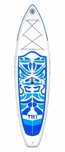 Rebel Active Tiki SUPFW05B Stand Up Paddle Board 3.2m Blue and White