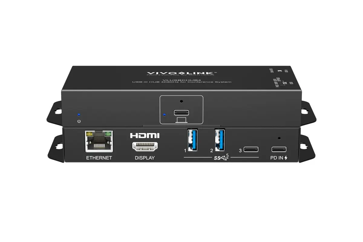 VivoLink VLUSBCHUB4 USB-C centrmezgls ar 4K