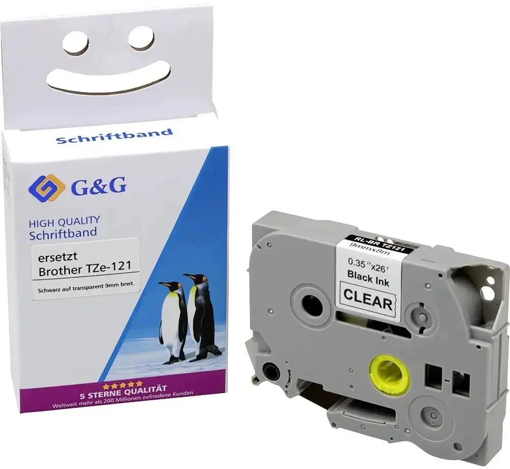 G&G etiķešu lente saderīga ar Brother